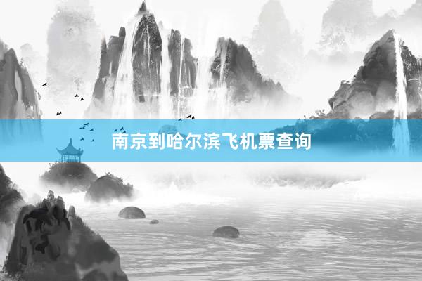 南京到哈尔滨飞机票查询
